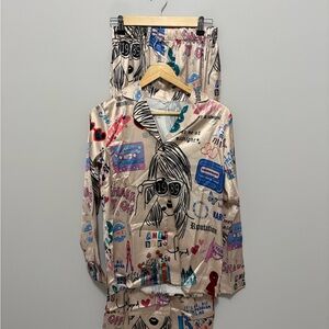 Taylor Swift Eras Tour Print Pajama Set